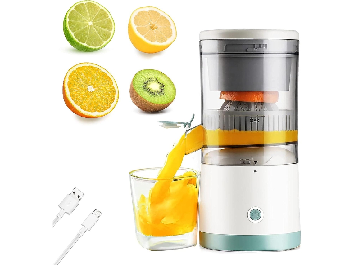 Exprimidor de naranjas eléctrico inalámbrico, exprimidor eléctrico portátil, recargable por USB, Mdug