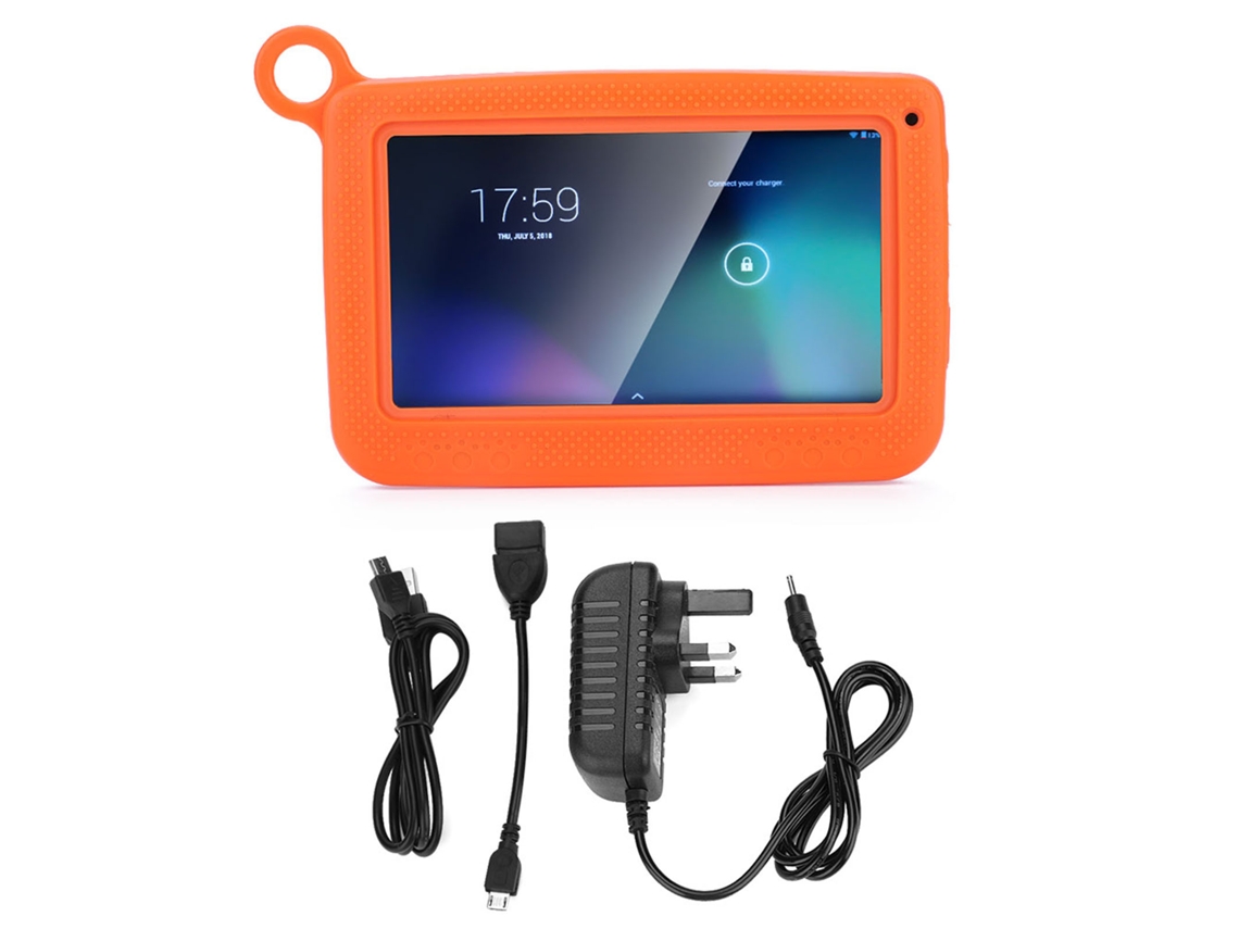 Tablet PC de 7 pulgadas con wifi y 32 GB para educación infantil, en colores naranja, azul y rosa dorado claro