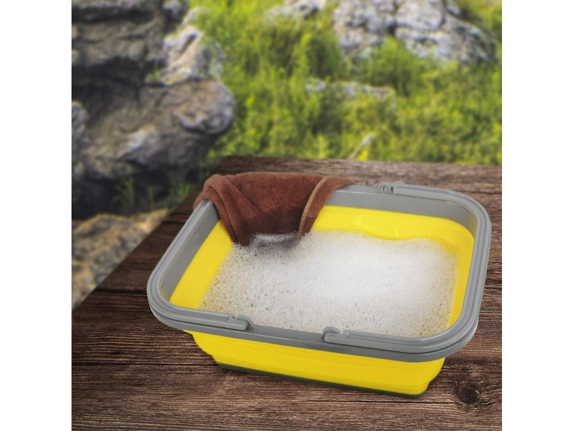 Fregadero Plegable 8.5l Para Platos Camping Senderismo Hogar Bpa Free Resistente Y Compacto