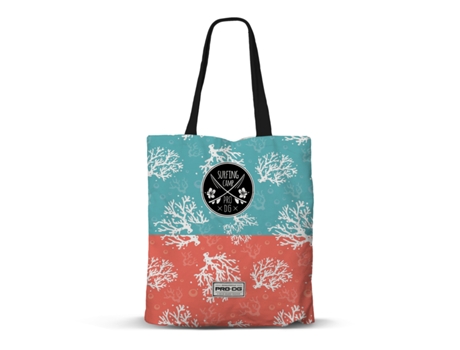 Bolsa de Compras PRODG Surfcamp La Compra Shopping Fan Poliéster Unisex (Azul)
