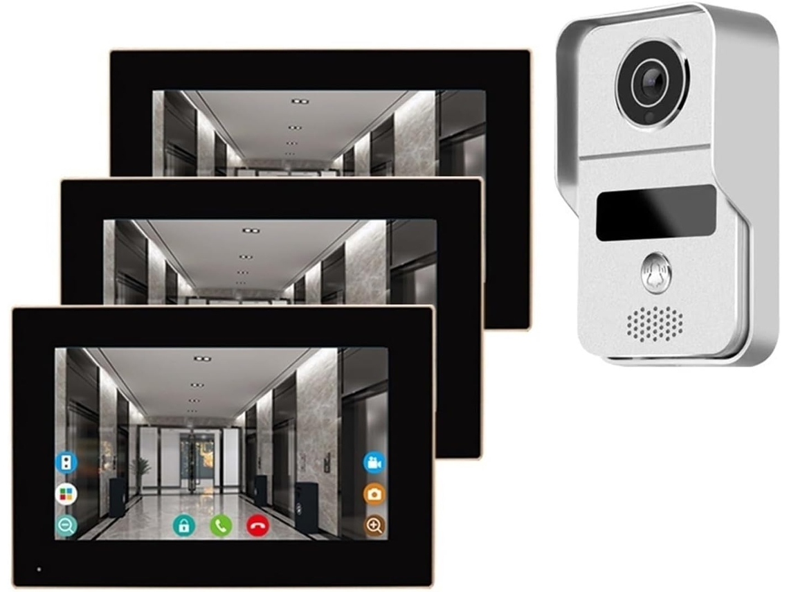 7/10 Pouces Video Sonnette Wifi Extérieur Porte Cloche Etanche Ip65 Interfono Casa Inteligente