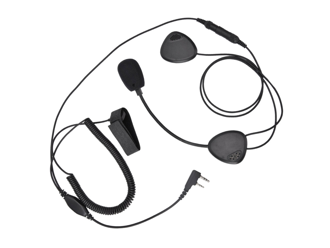 Auriculares Para Casco/moto/bicicleta Con Botón Ptt Impermeable Y Micrófono Con Cancelación De Ruido.