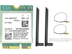 Tarjeta Adaptadora Wifi Mt7920 Wifi6 M.2 Ngff, 1800 Mbps, Bluetooth 5.0, 4g, 8g, Para Win10 Y Win11.