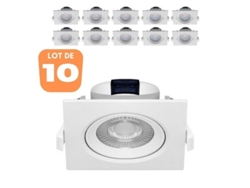 Conjunto de 10 LED LED construidos -En White 5W IP20 4000K BRAYTRON