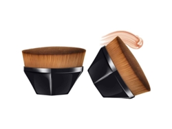 Brocha Mágica Para Base De Maquillaje Que No Deja Marcas, Perfecta Para Maquillaje Líquido, 2 Unidades.