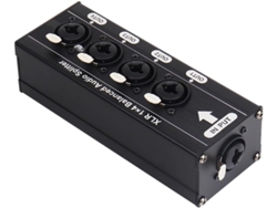 Distribuidor De Audio 6.5ts Xlr Balanceado 1 Entrada 4 Salidas Compatible Con Divisor Expansor