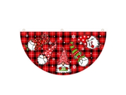 Bandera De Navidad En Forma De Abanico Para Exterior Colgante Decoración Puerta Navideña