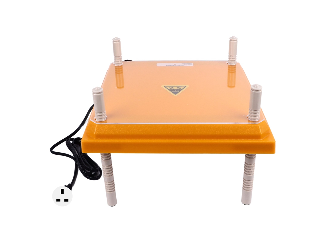 Placa Calefactora Ajustable Para Pollos, 30,7 X 30,7 Cm, Para 15 Pollos, 220 V, Enchufe Británico, Color Amarillo.