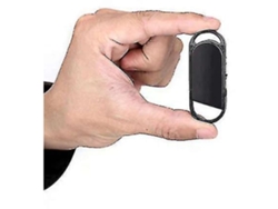 Llavero con Mini Grabadora Espía 8 Gb Unidad Flash USB Reproductor Mp3 Negro YEMAESRE