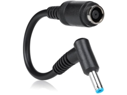 Conversor de conector de ponteira para carregador de laptop HP, 7.4x5.0mm para 4.5x3.0mm, com pino