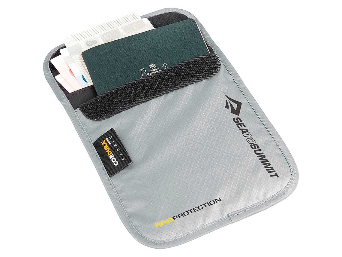 Cartera de cuello RFID gris Seatosummit