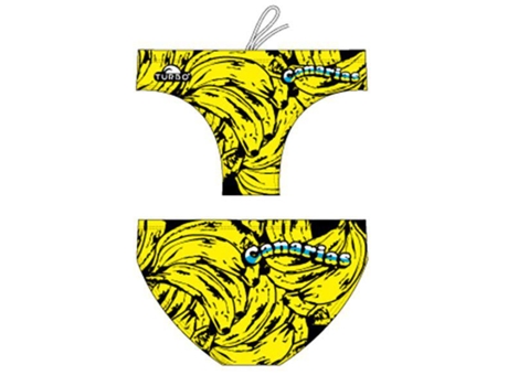 Calzoncillos para Hombre TURBO Canarias Bananas Amarillo para Natacion (XXL)