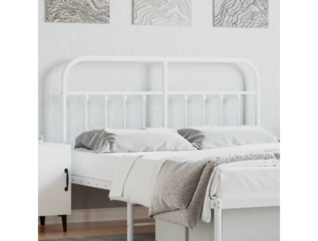 Cabecero VIDAXL Blanco Acero (135 cm)