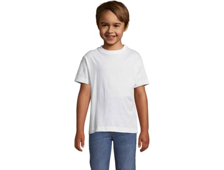 Camiseta de Niños SOLS Regent Fit Blanco (6A)
