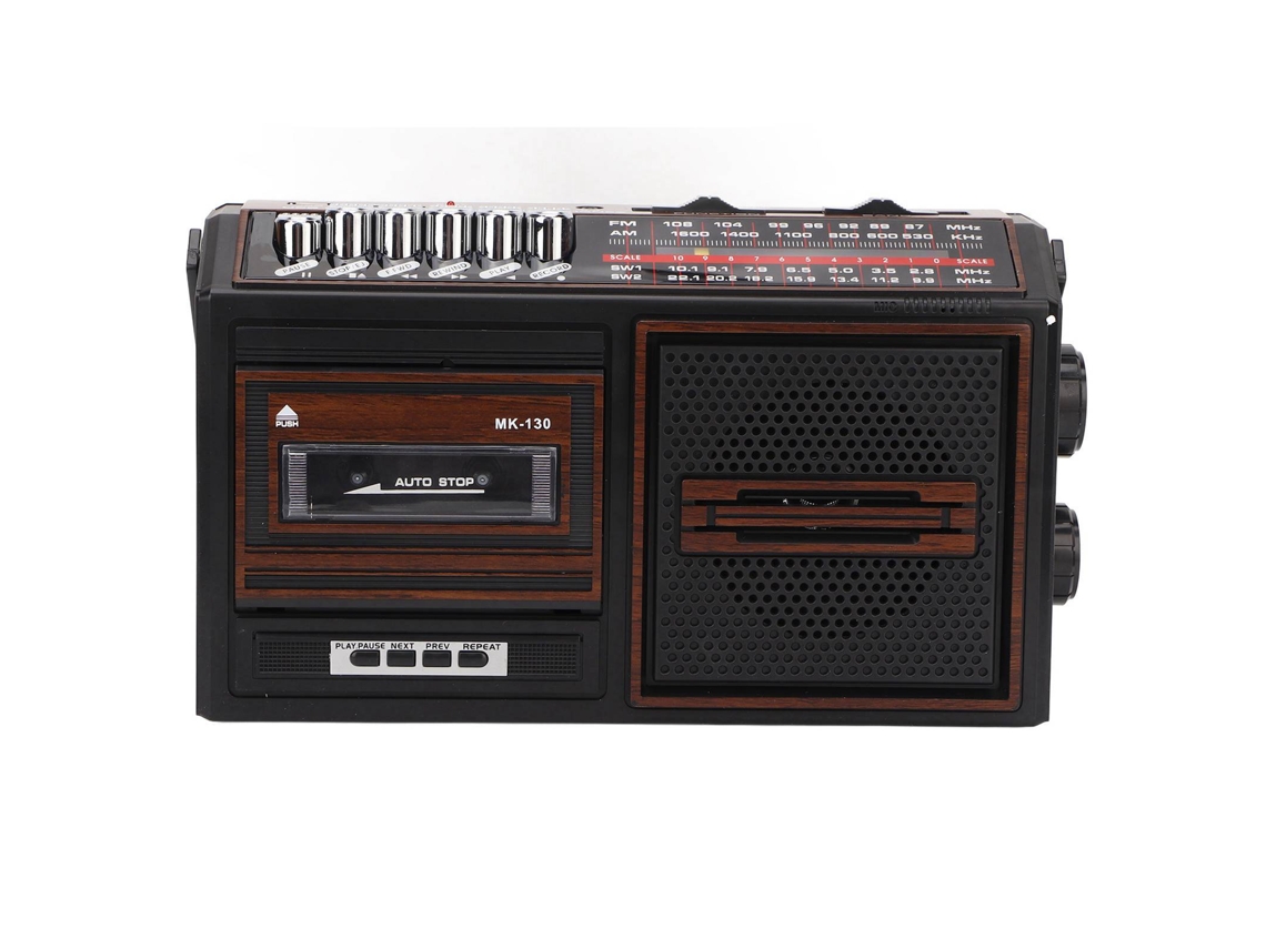 Radio Cassette Recorder Full Band Am Fm Reproductor De Cinta Portátil Grabadora Plug Uk 220v