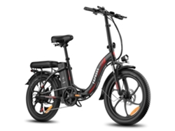 Fafrees F20 Bicicleta Eléctrica - Motor 250w Batería 36v18ah Ruedas 20'' Freno De Disco Mecánico Negro