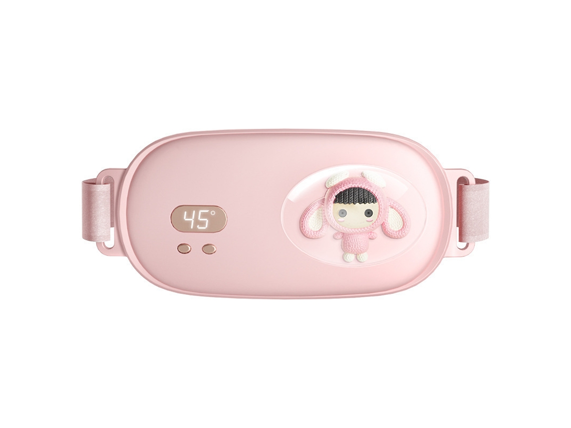 Cinturón Uterino Rosa Diseño Adorable Y Calentamiento Suave, Perfecto Para Alivio De Cólicos, Regalo Mimoso Para Usar En Casa