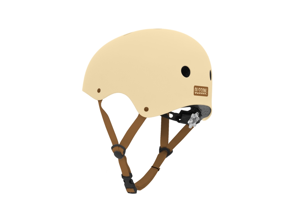 Casco niño OLSSON HERO Beige M-L 52-54cm patines skates bicicletas patinetes