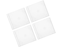 Juego de 4 estuches para CD, estuches protectores para DVD y organizadores portátiles para almacenamiento - Gokoco