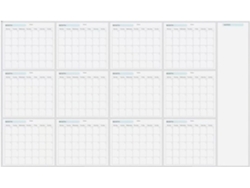 Calendario Borrable, Planificador Anual Sin Fechas