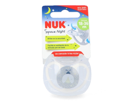 Chupete Nuk Space Night Silicona 18-36 Meses