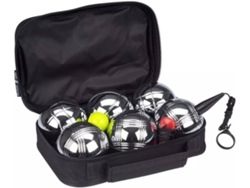 Get & Go Set de petanca VI 6 bolas plateadas 52JV-CHR-Uni