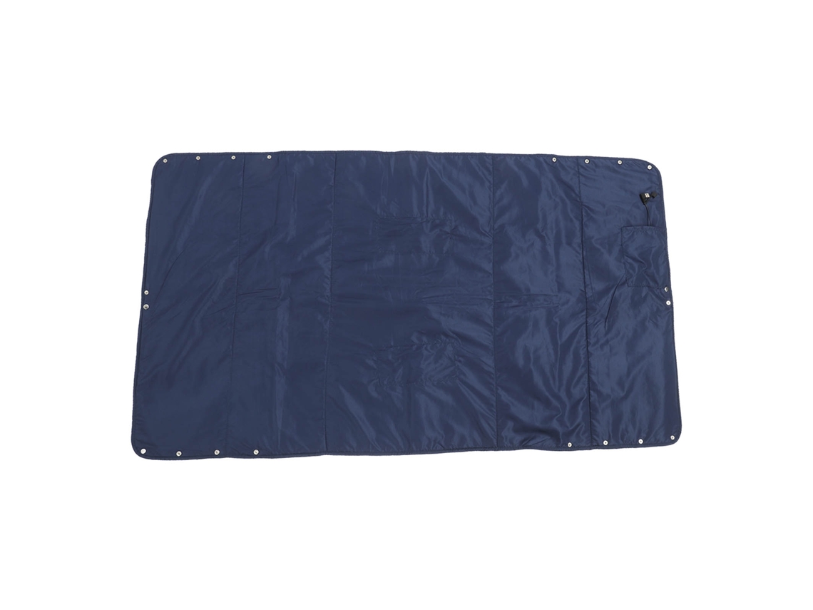 Manta Eléctrica Con 3 Niveles De Calor, Portátil, Lavable, Reutilizable, De Algodón, Azul, Ideal Para Viajes.