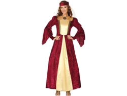 Disfraz de Mujer DISFRAZZES Dama Medieval Granate (Talla: L)