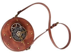 Bolso Bandolera De Estilo Punk Vintage De Piel Sintética Para Mujer, Con Bolsillo De Almacenamiento Versátil Y Detalles.
