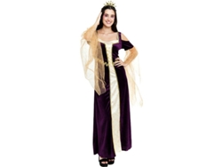 Disfraz de Princesa Medieval púrpura mangas largas para mujer