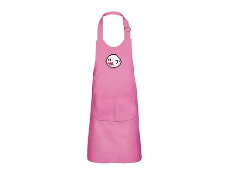 Delantal infantil 2 bolsillos de cocina rose pixel boo per