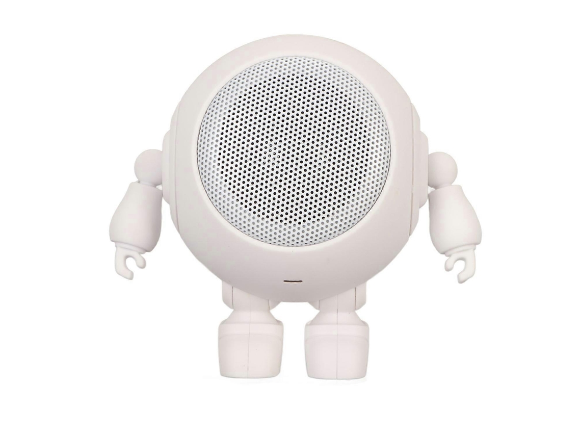 Altavoz Bluetooth portátil con forma de robot, Bluetooth 5.0, 1000 mAh, micrófono incorporado, mini altavoz inalámbrico para Chennnls