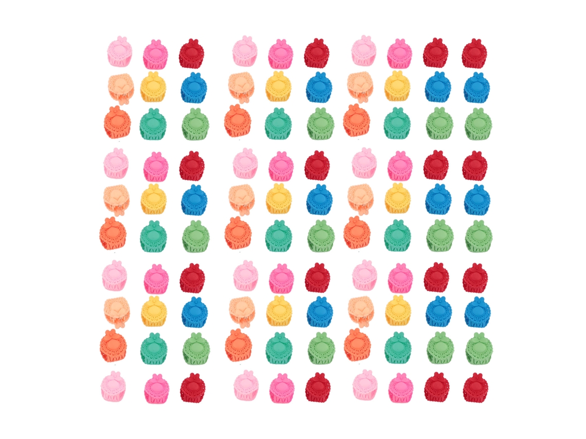 100 Peças De Grampo De Cabelo Mini Cute Chapéu Forma Com Grip Forte Para Cabelo Fino Mistura De Cores