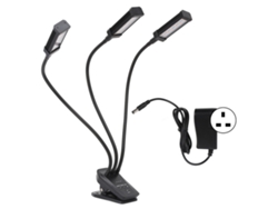 Lámpara Led De Cultivo Con 3 Cabezales Ajustables, Rotación De 360°, 72 W, Enchufe Británico.