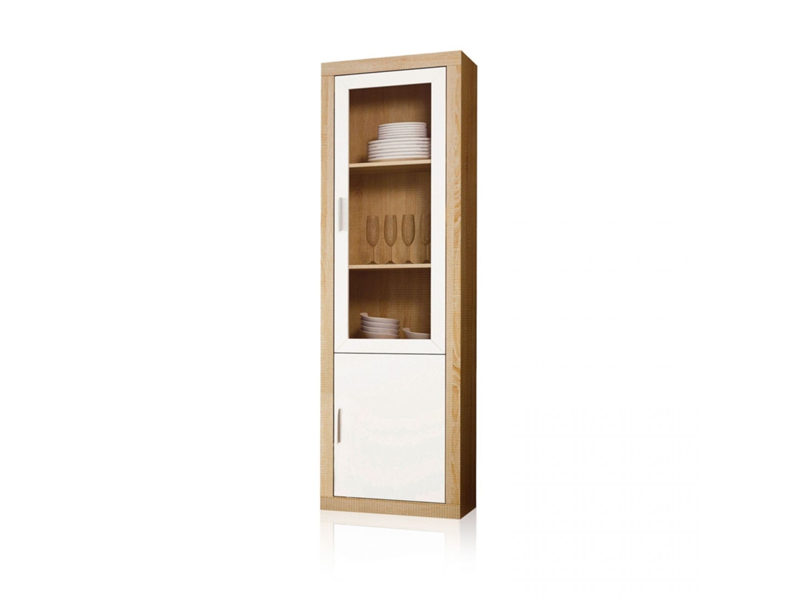 Vitrina Nuka 2 puertas Cambria - Blanco 60 x 193,2 x 34,6 cm