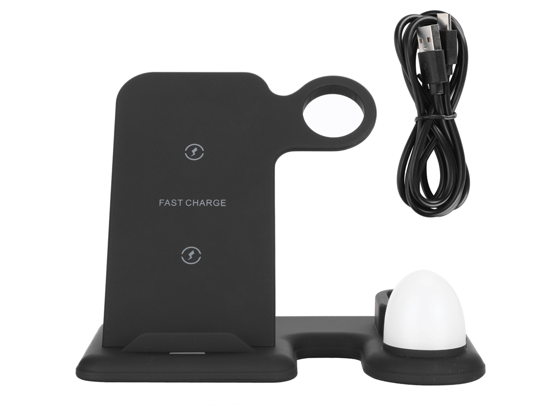 Cargador Inalámbrico 4 En 1 Soporte Multifuncional Carga Rápida Accesorios Para Teléfonos Móviles