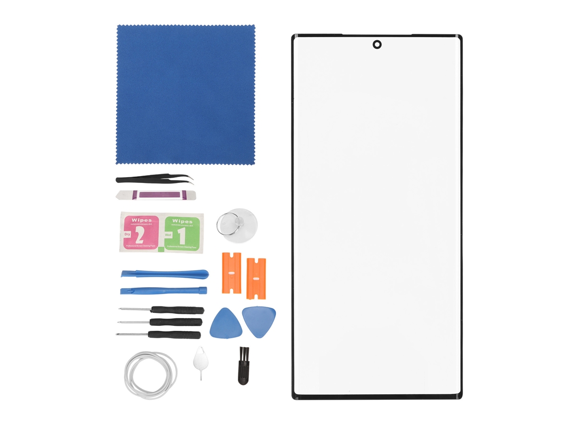 Kit De Reparación De Pantalla De Cristal Frontal Externa Para Samsung Galaxy Note 20 Ultra 5g Negro
