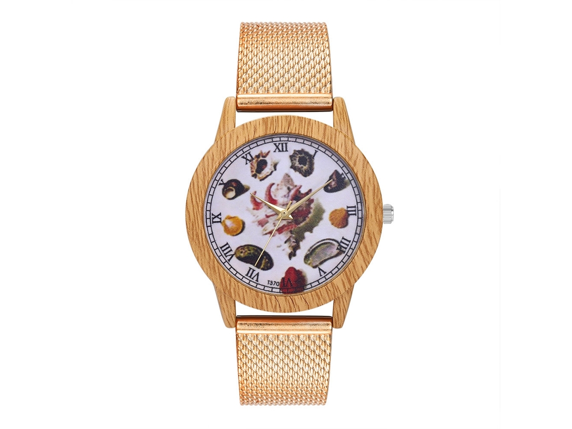 Reloj De Pulsera Unisex De Cuarzo A La Moda Para Hombres Y Mujeres, Oro Rosa.