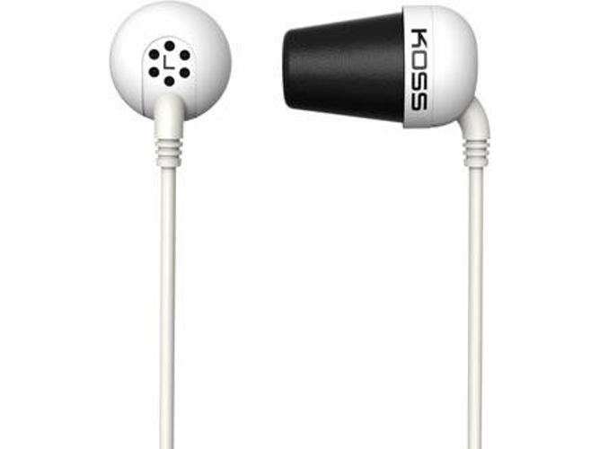 Auriculares con Cable KOSS PLUG W (In Ear - Micrófono - Blanco)