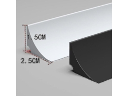Tira De Silicona 3m Flexible Para Retener Agua En Cocina Y Baño Separación Seco-húmedo Barrera Antideslizante 200 Cm Blanco