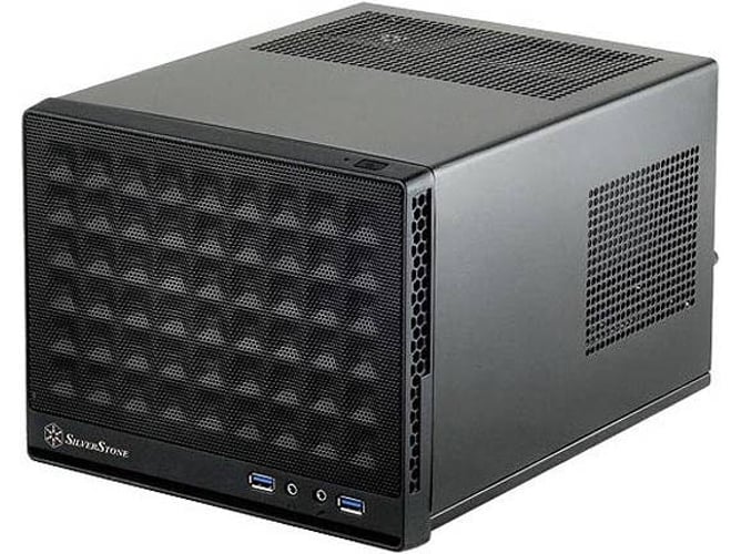 Silverstone Sstsg13b Carcasa de ordenador compacta cubo sugo miniitx panel frontal rejilla negro caja pc sg13 server