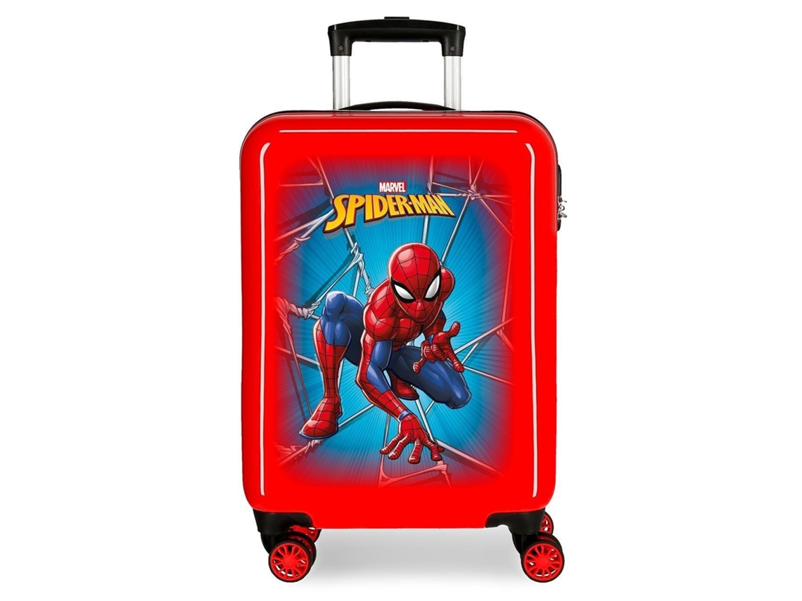 MALA ABS 55CM.4R. SPIDERMAN BLACK