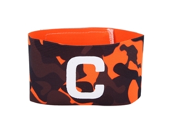 Brazalete De Capitán De Fútbol Ajustable Y Resistente De Nailon Para Equipos Deportivos Al Aire Libre - Naranja