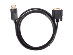 Cable Adaptador Dp A Vga Macho A Macho Hd 1080p De 1,8 M/5,9 Pies Para Pc, Portátil Y Proyector