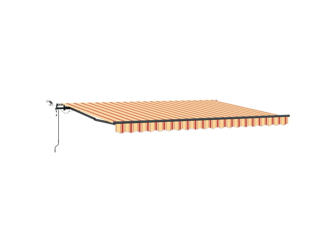 Maison Exclusive - Toldo Retráctil Amarillo Y Naranja 450 X 300 Cm Poliéster