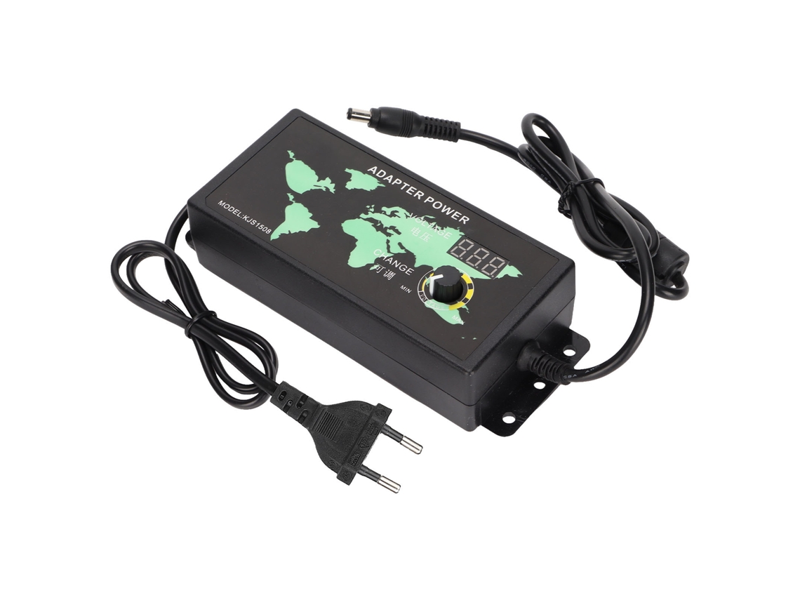 Adaptador De Energia Com Display Digital Led 120w 10a 3-12v Regulável De Tensão Para Equipamentos Portáteis