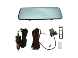 Espejo Retrovisor Con Cámara Integrada Full Hd 1080p De 9,66" Con Doble Cámara Y Asistencia De Estacionamiento.