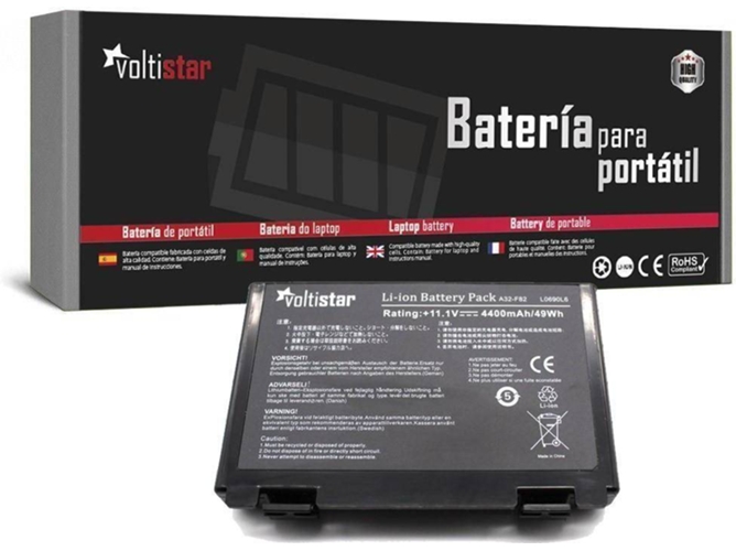 Batería VOLTISTAR para Asus P50 P81 K70 X65 X70 X5D X5E X5C X5J X8B X8D K40Ij K40In