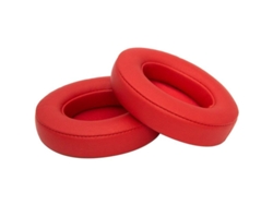 Almohadillas Para Auriculares Compatibles Con Beats Studio 2.0/3.0, De Piel Proteínica Roja.