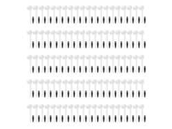 100 Juegos De Cucharas Medidoras De Café Reutilizables De Abs De 4 G Con Cepillo Para El Hogar Y La Oficina.